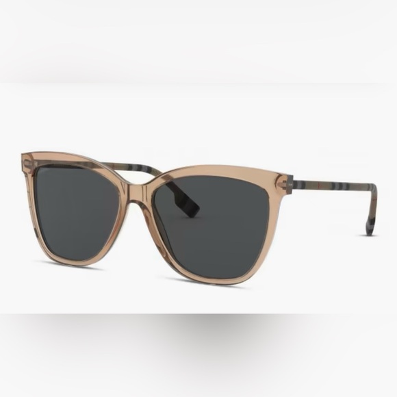 Burberry BE308 Clare Sunglasses in Transparent Brown/Grey - Picture 1 of 6